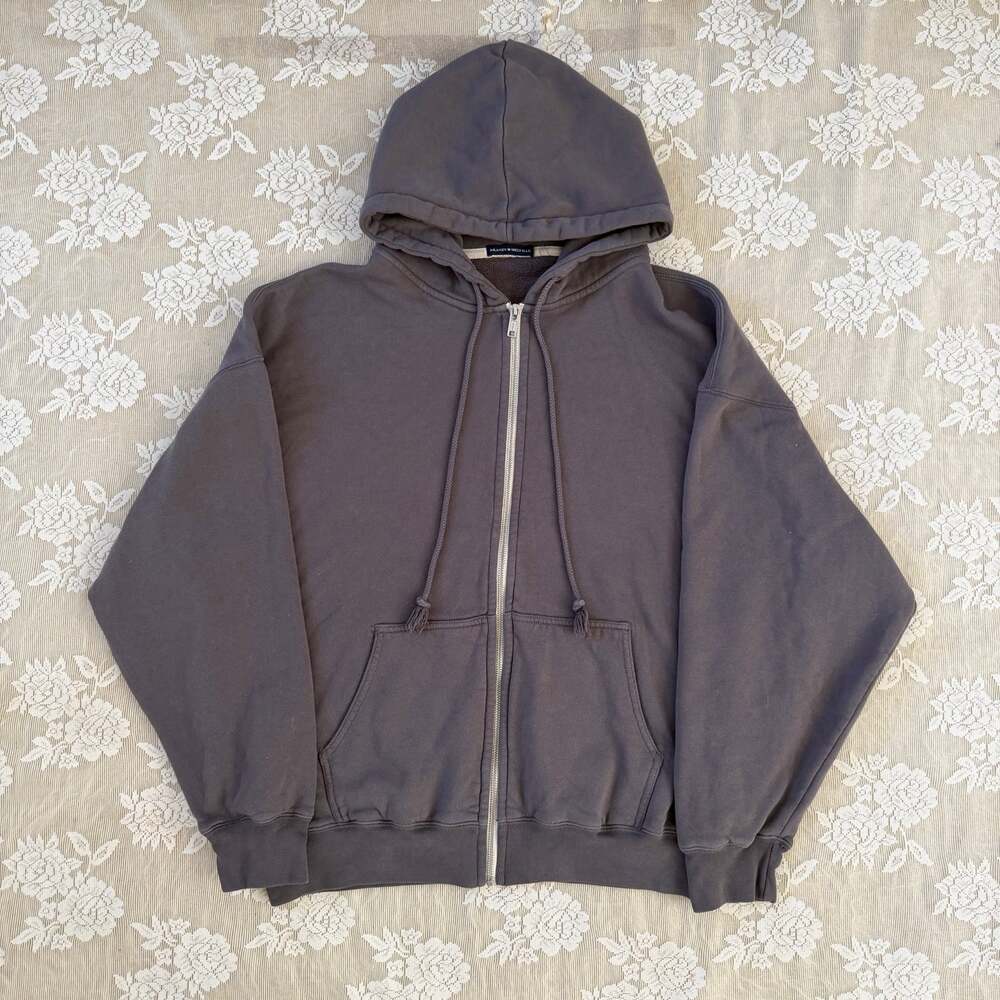 Brandy Melville Greg Oversized Zip Up Hoodie